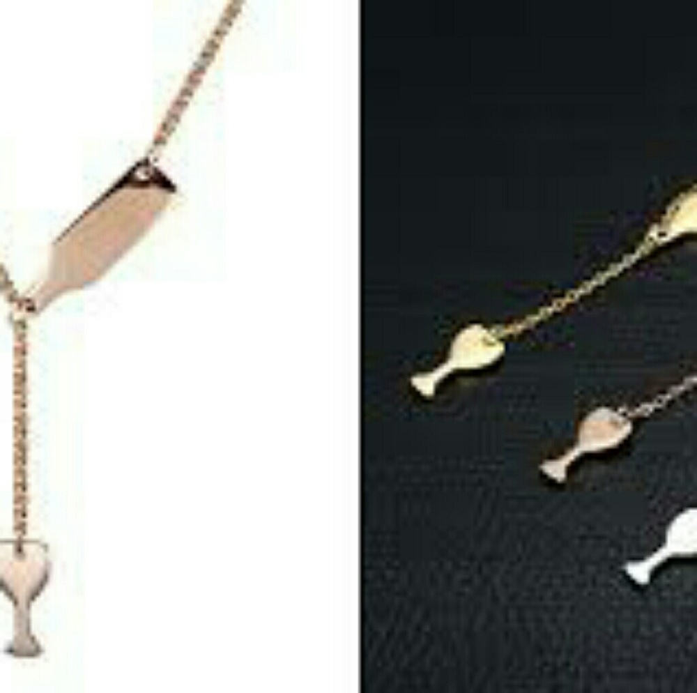 Wine bottle and glass necklace🍷🍷🍷 - Picture 5 of 8